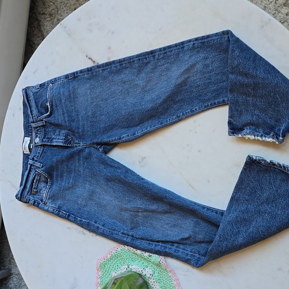 AGOLDE Toni midrise straight jeans in dime color size 25 - Picture 9 of 15